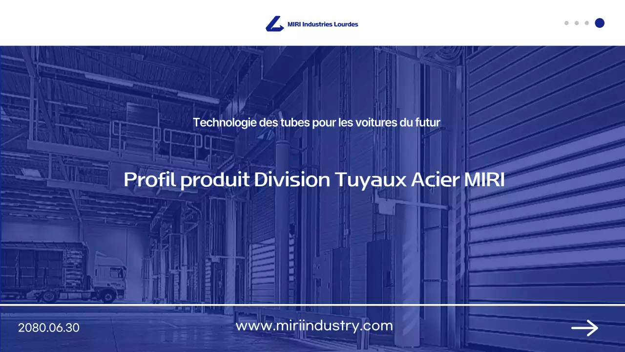 Présentation des produits industriels modernes bleus