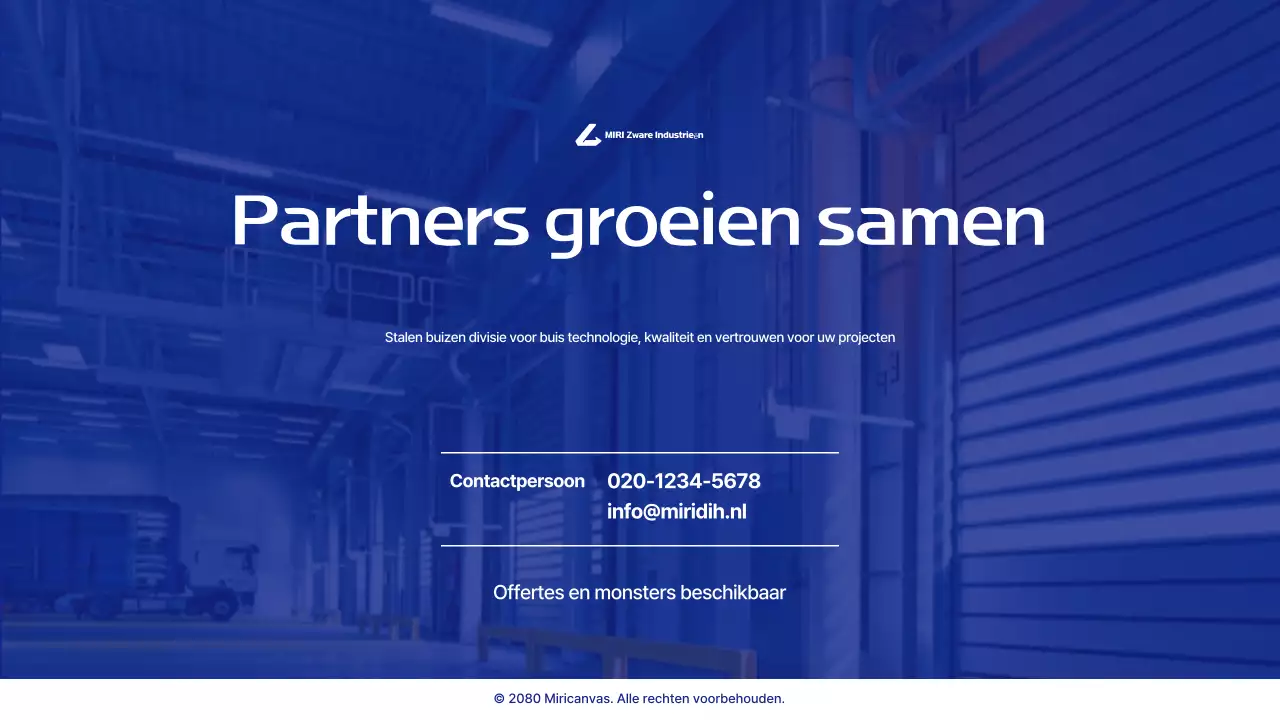 Introductie van Blue Modern Industrial Products