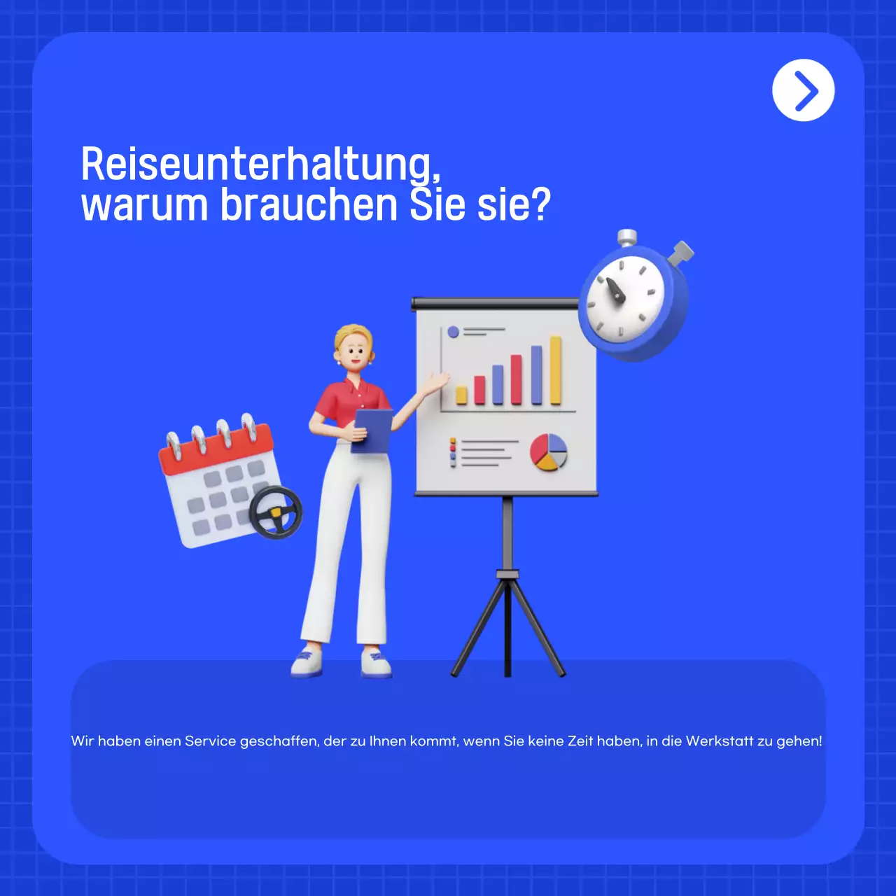 Blaue moderne Autowerbung