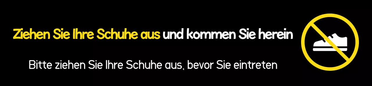 Schwarzer einfacher Anleitungstext