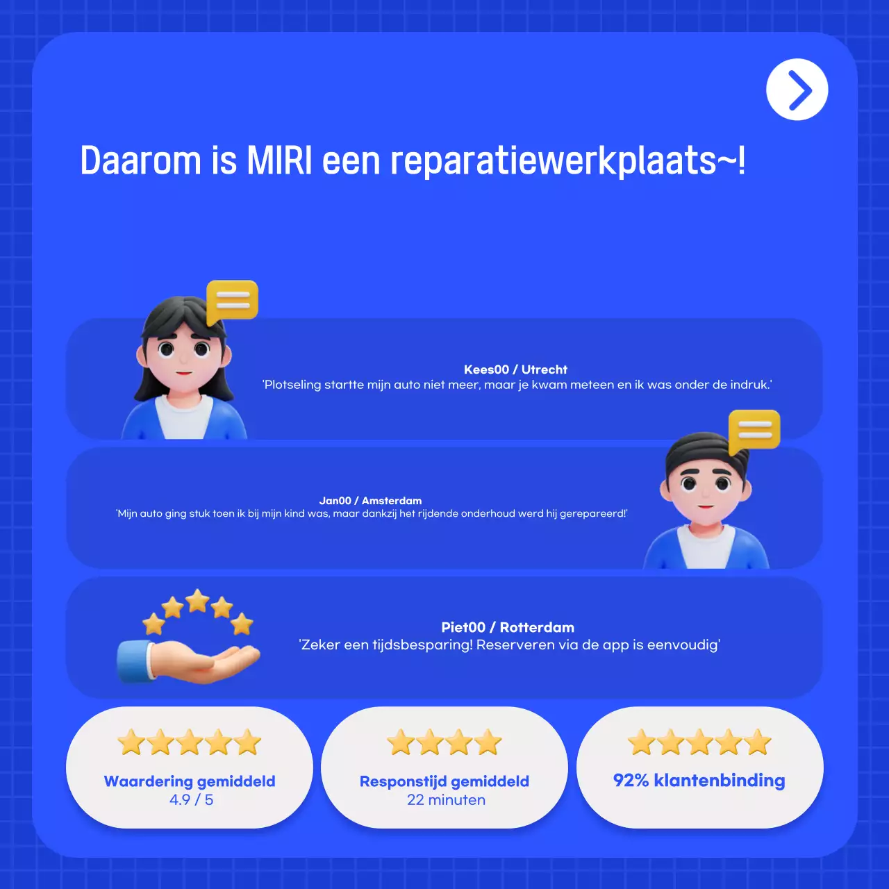 Blauwe moderne auto-advertentie