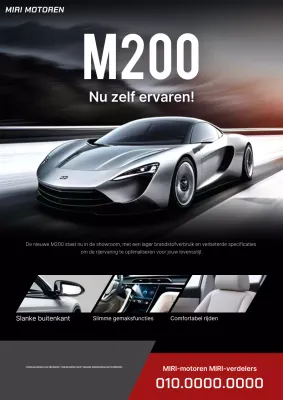 zwarte moderne auto advertentie