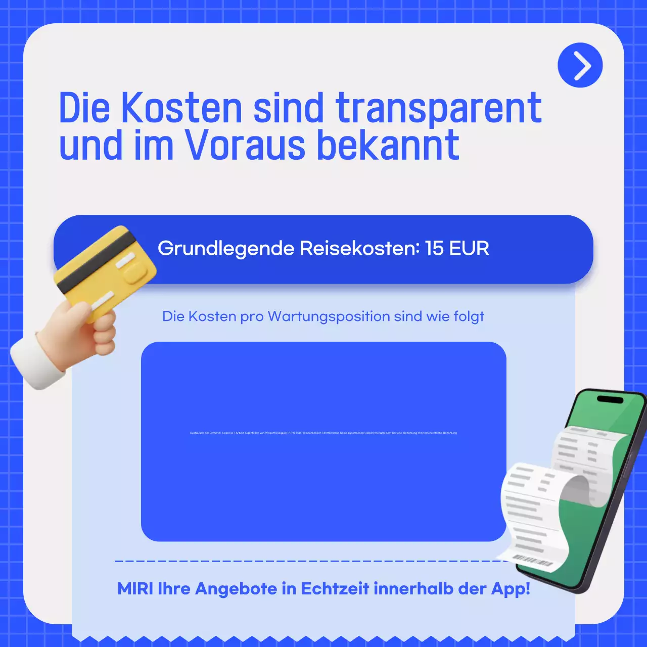 Blaue moderne Autowerbung