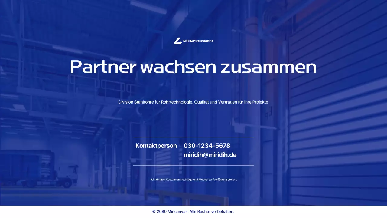 Einführung von Blue Modern Industrial Products