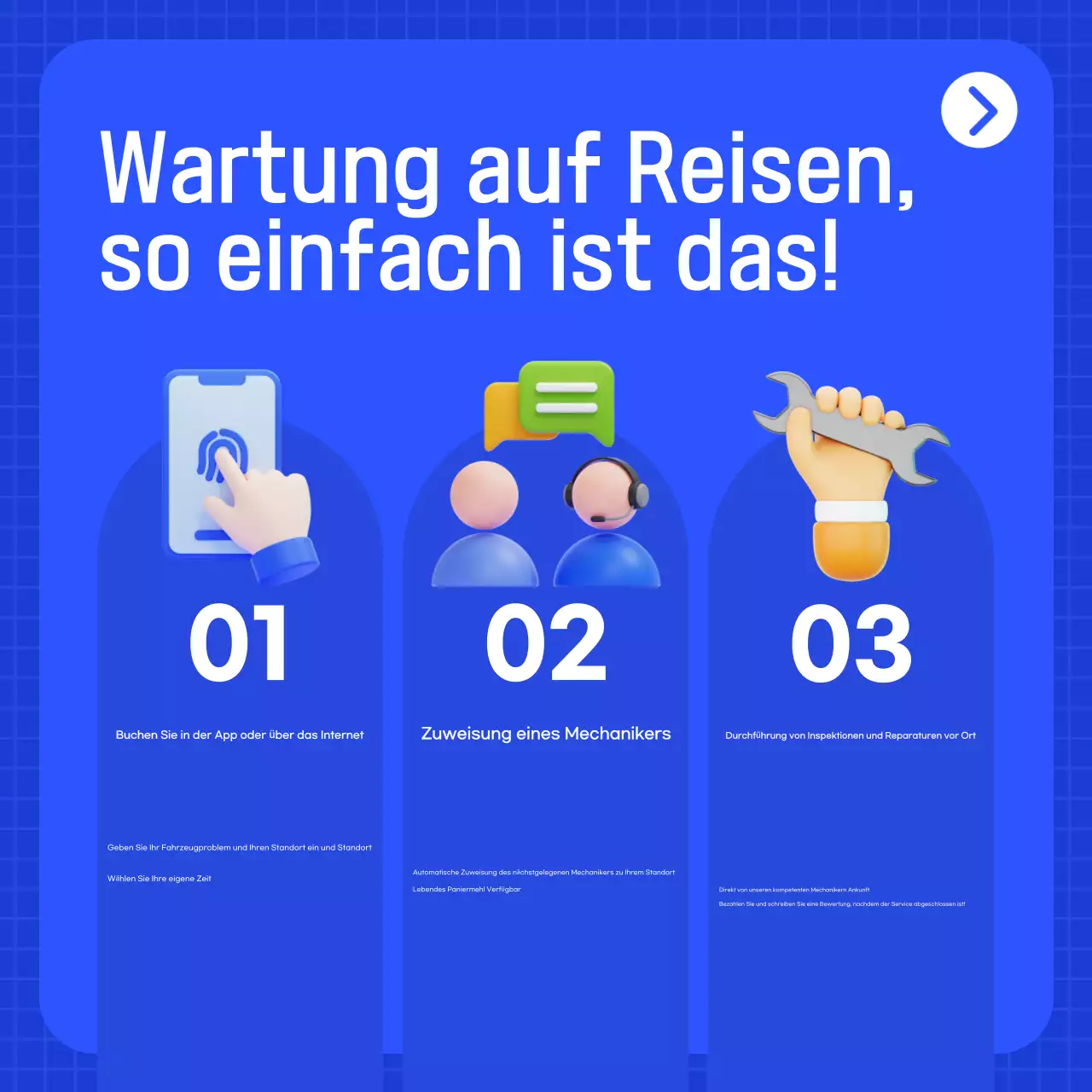 Blaue moderne Autowerbung