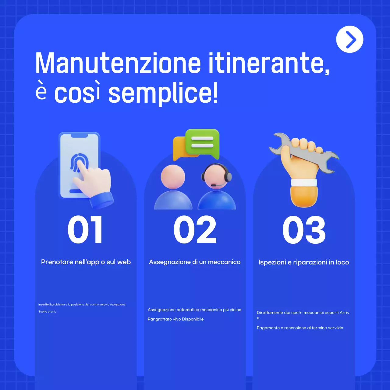 Pubblicità di auto moderna blu