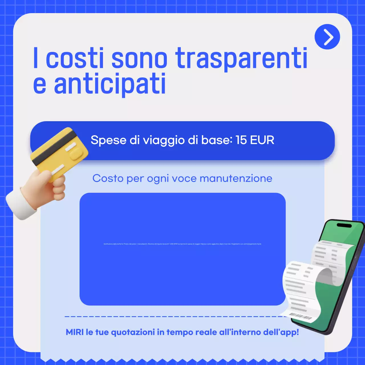 Pubblicità di auto moderna blu