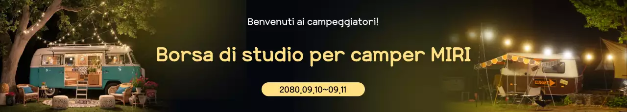 Evento di campeggio Brown Vintage