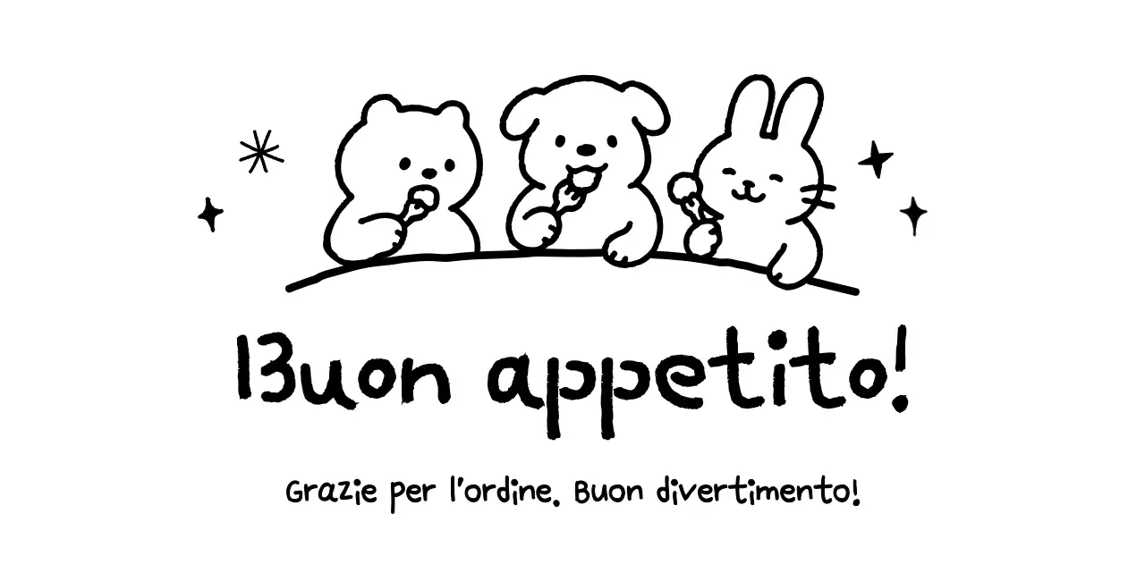 Pubblicità di cibo carino in bianco e nero