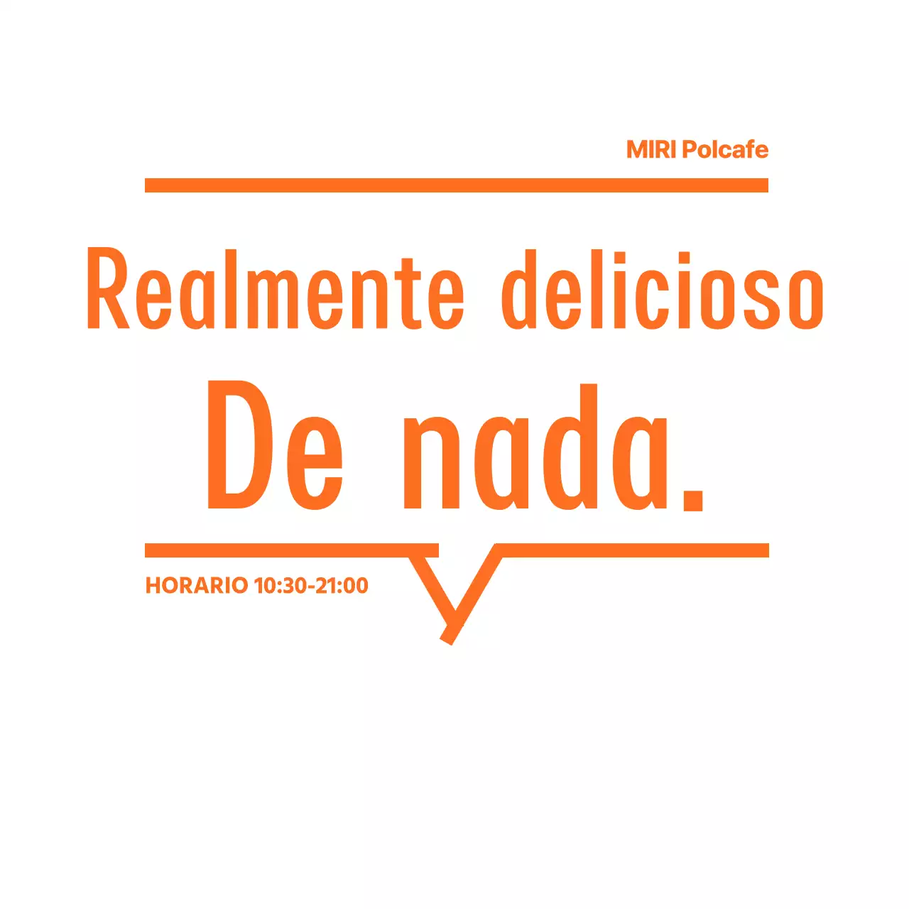Texto promocional de Orange Simple Cafe