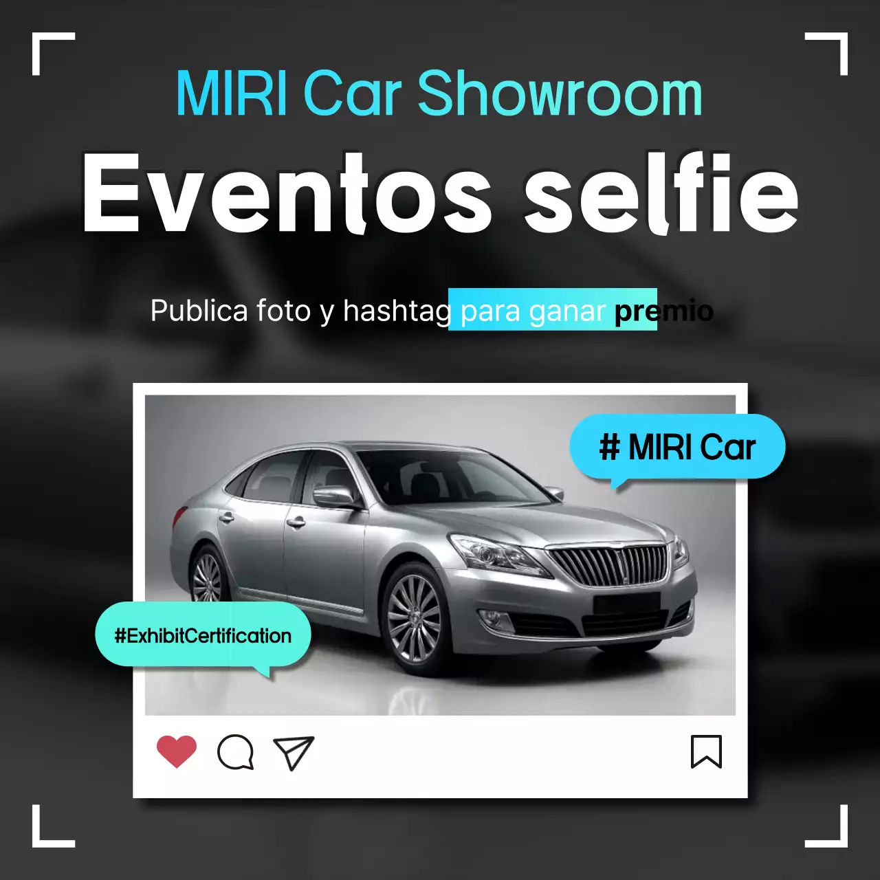 Evento de coches modernos negros