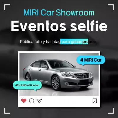 Evento de coches modernos negros