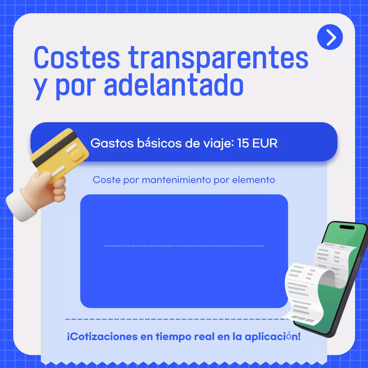 Anuncio de coche moderno azul