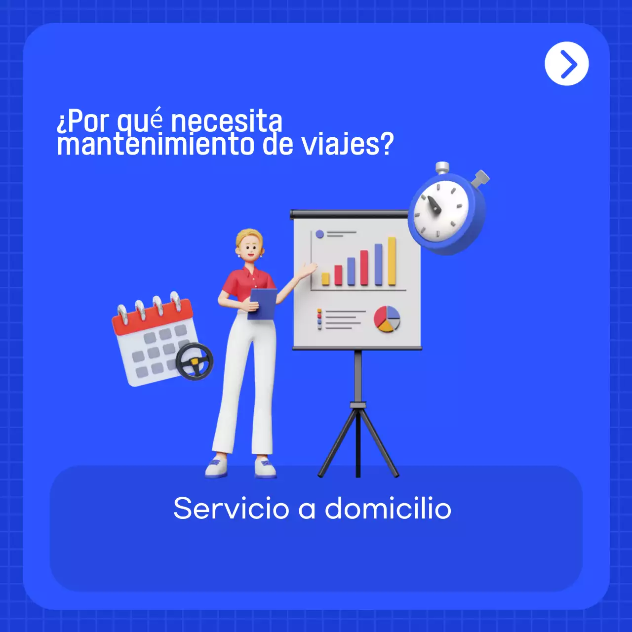 Anuncio de coche moderno azul