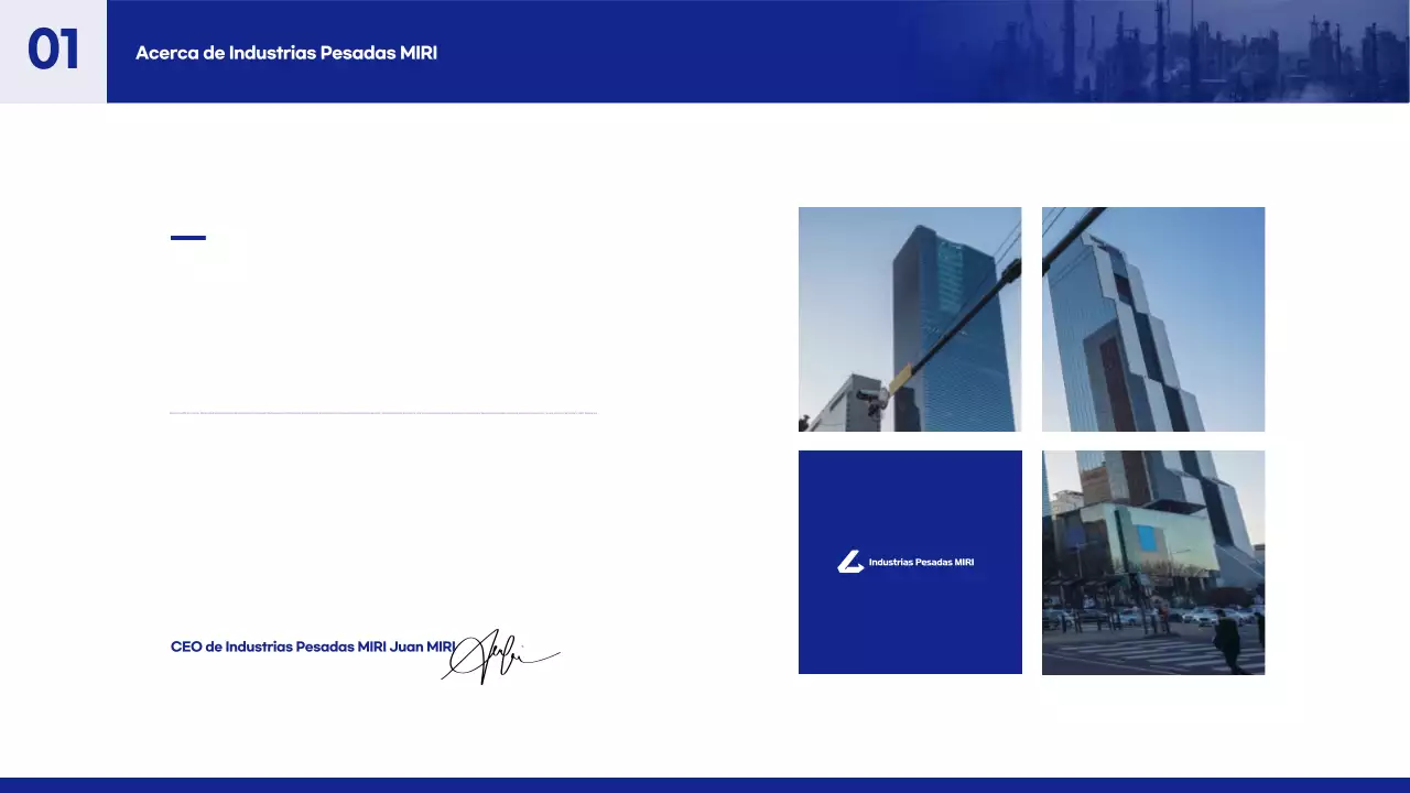 Presentamos los productos industriales Blue Modern