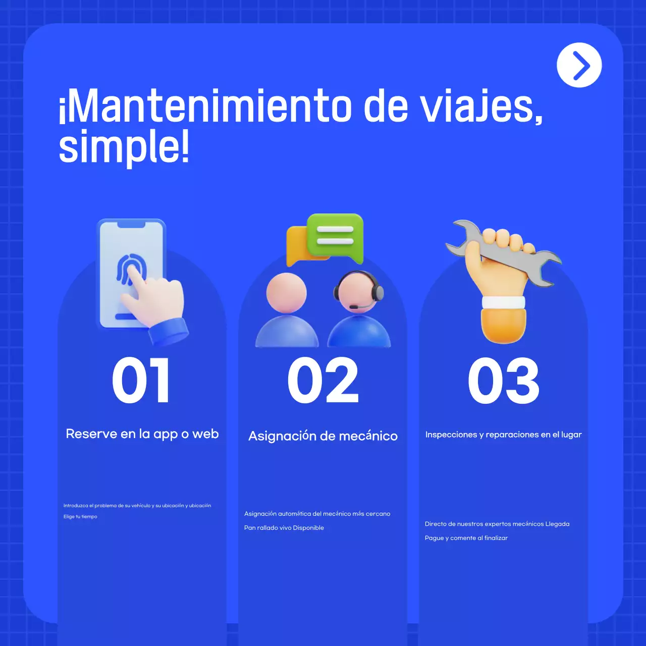 Anuncio de coche moderno azul