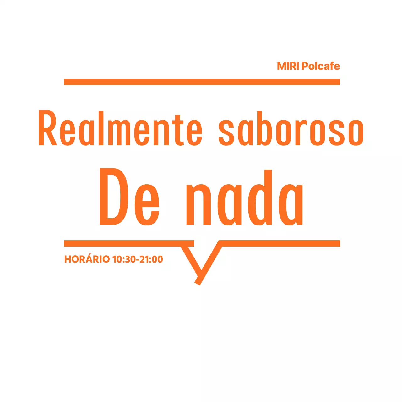 Texto promocional do Orange Simple Cafe