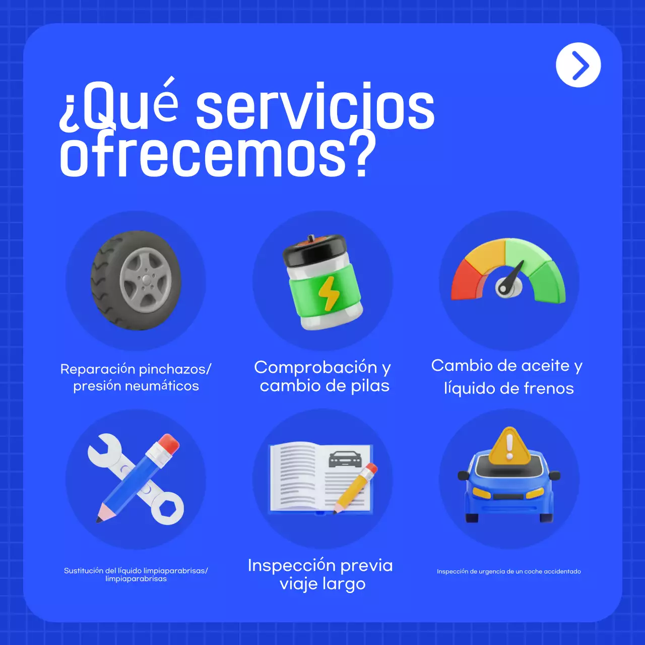 Anuncio de coche moderno azul