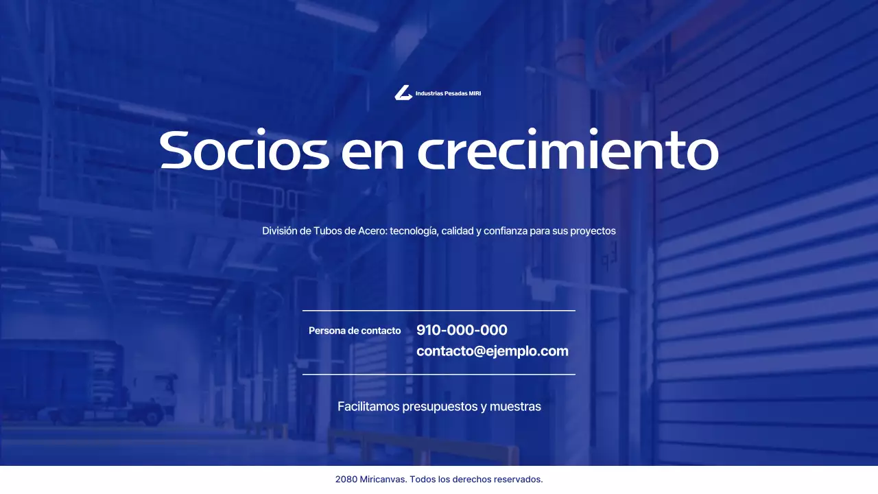 Presentamos los productos industriales Blue Modern