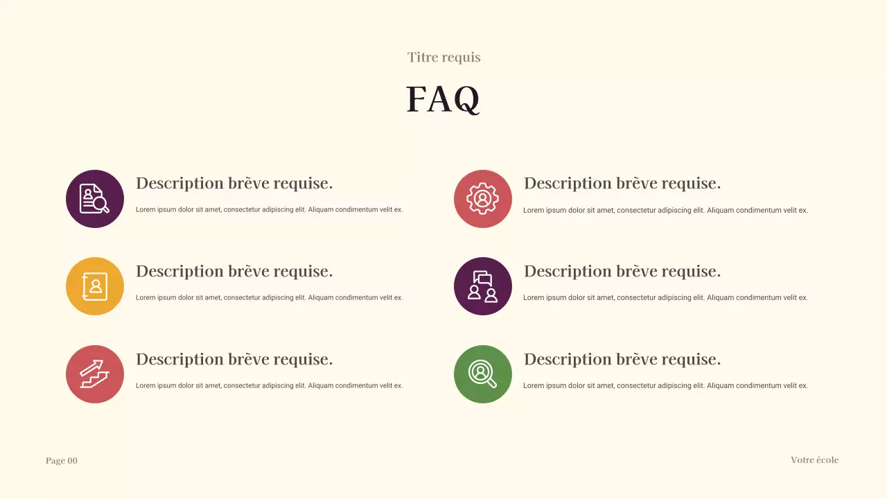 Présentation de la conception de l'aperçu de l'année scolaire