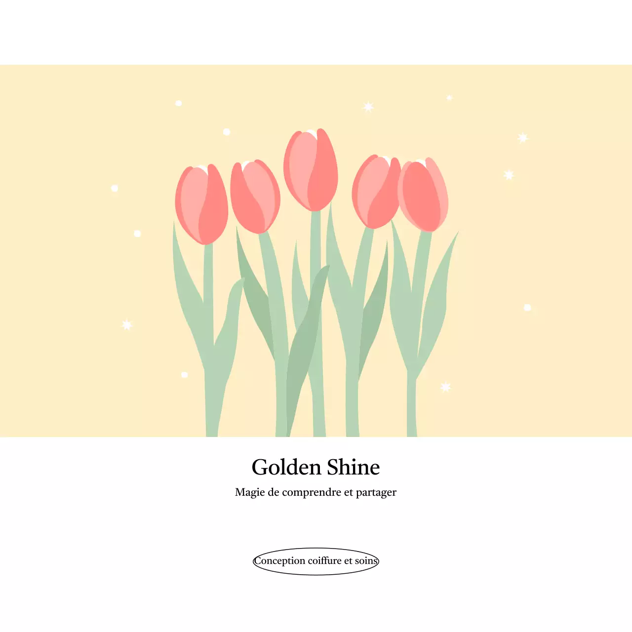 Publicité pour des soins capillaires simples et beiges