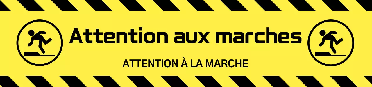 Guide de précaution de base pour les escaliers jaunes