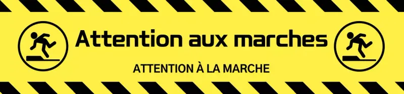 Guide de précaution de base pour les escaliers jaunes