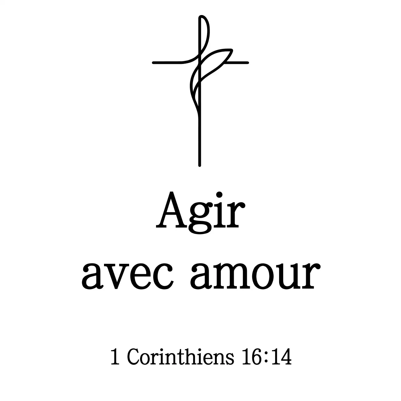 Portfolio religieux simple et noir