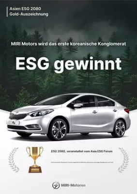 Graue, moderne Nachhaltigkeits-Autowerbung