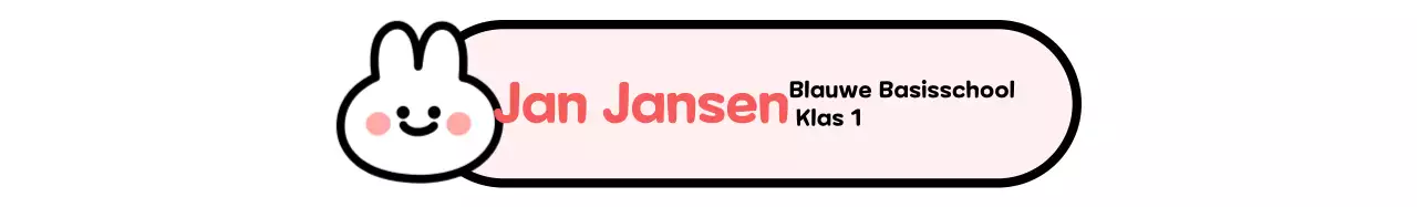 Witte schattige schoolpromotievisitekaartje voor baby's