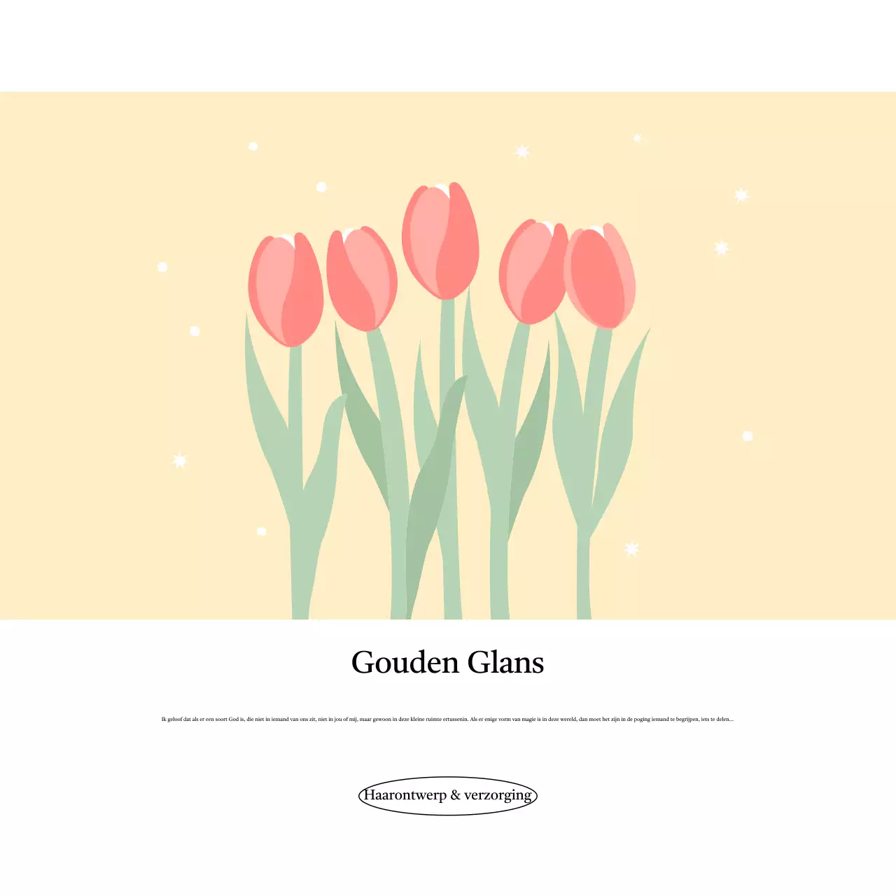 Beige Simple Haarverzorging Advertentie