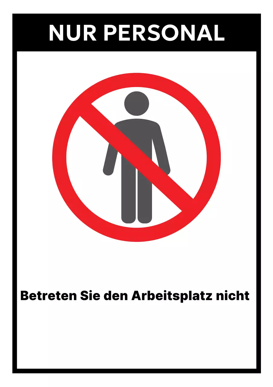 Roter einfacher Hinweis: Einfahrt verboten