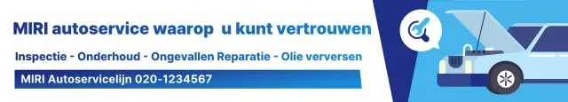 Blauwe eenvoudige auto-advertentie