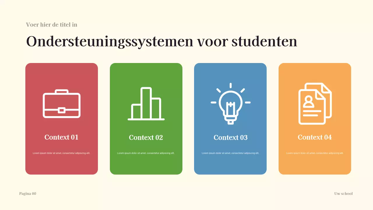Schooljaar Overzicht Ontwerp Presentatie