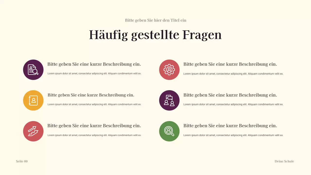 Schuljahresübersicht Präsentation