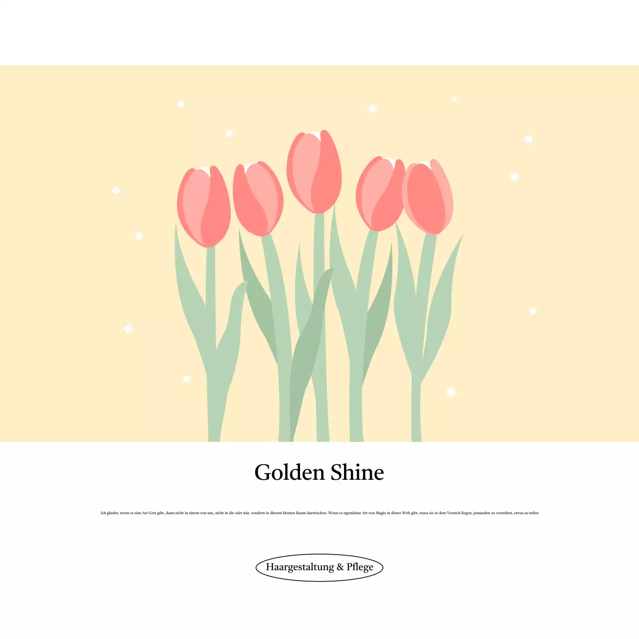 Beige Simple Hair Care Werbung