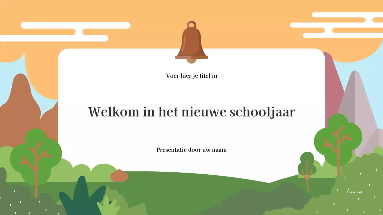 Schooljaar Overzicht Ontwerp Presentatie