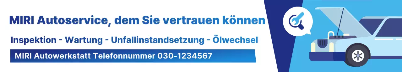 Blaue einfache Autowerbung