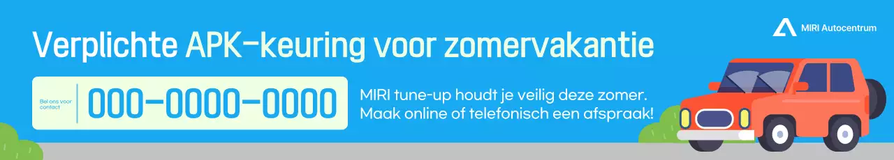 Blauwe Eenvoudige Voertuiginspectie Promotie