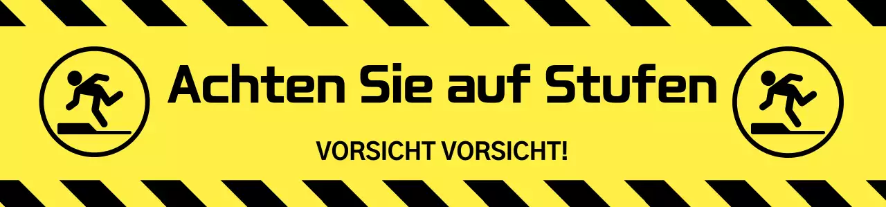 Gelber Grundleitfaden für Treppen