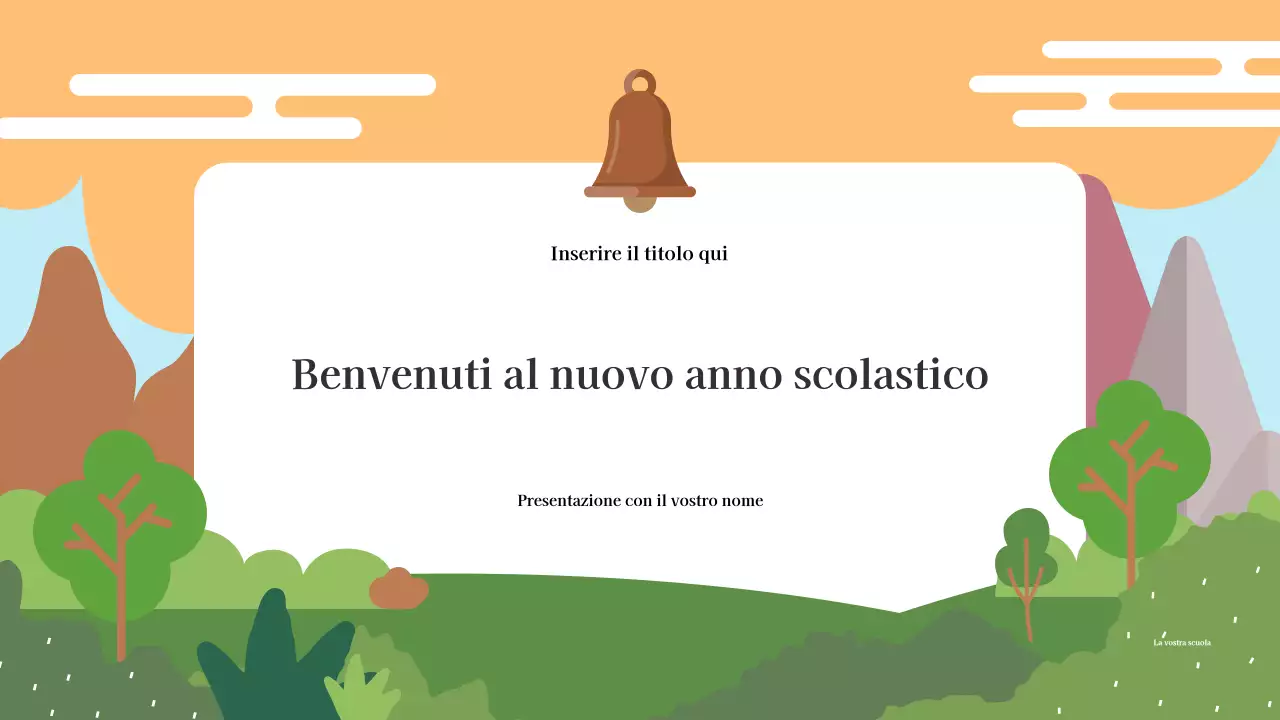 Presentazione del progetto di panoramica dell'anno scolastico