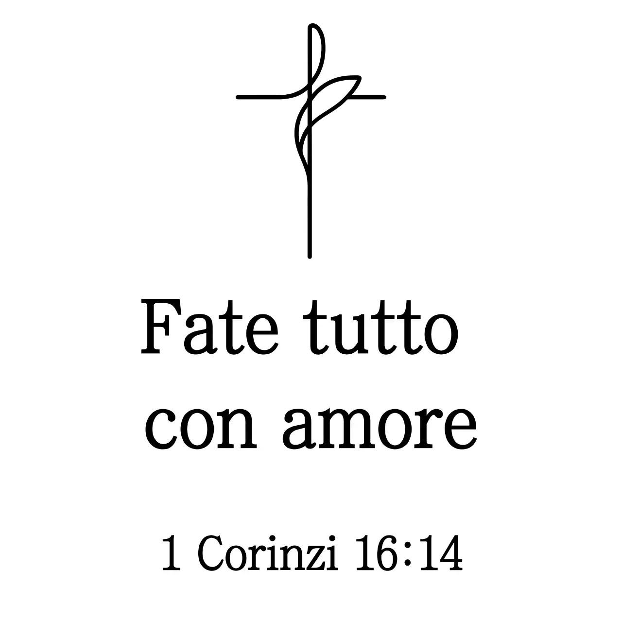 Portafoglio religioso semplice nero