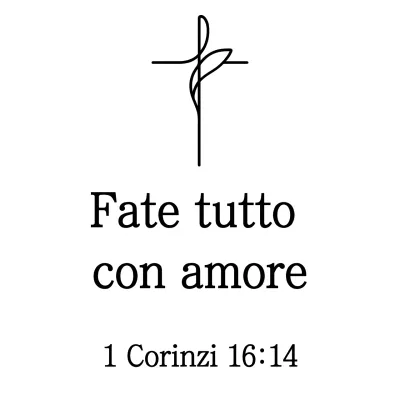 Portafoglio religioso semplice nero