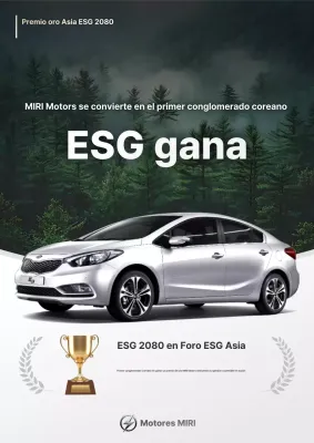 Promoción de coches sostenibles modernos de color gris