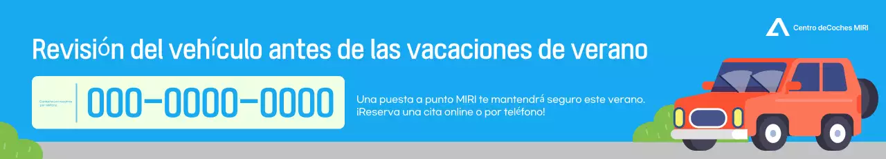 Promoción de Inspección de Vehículos Simple Azul