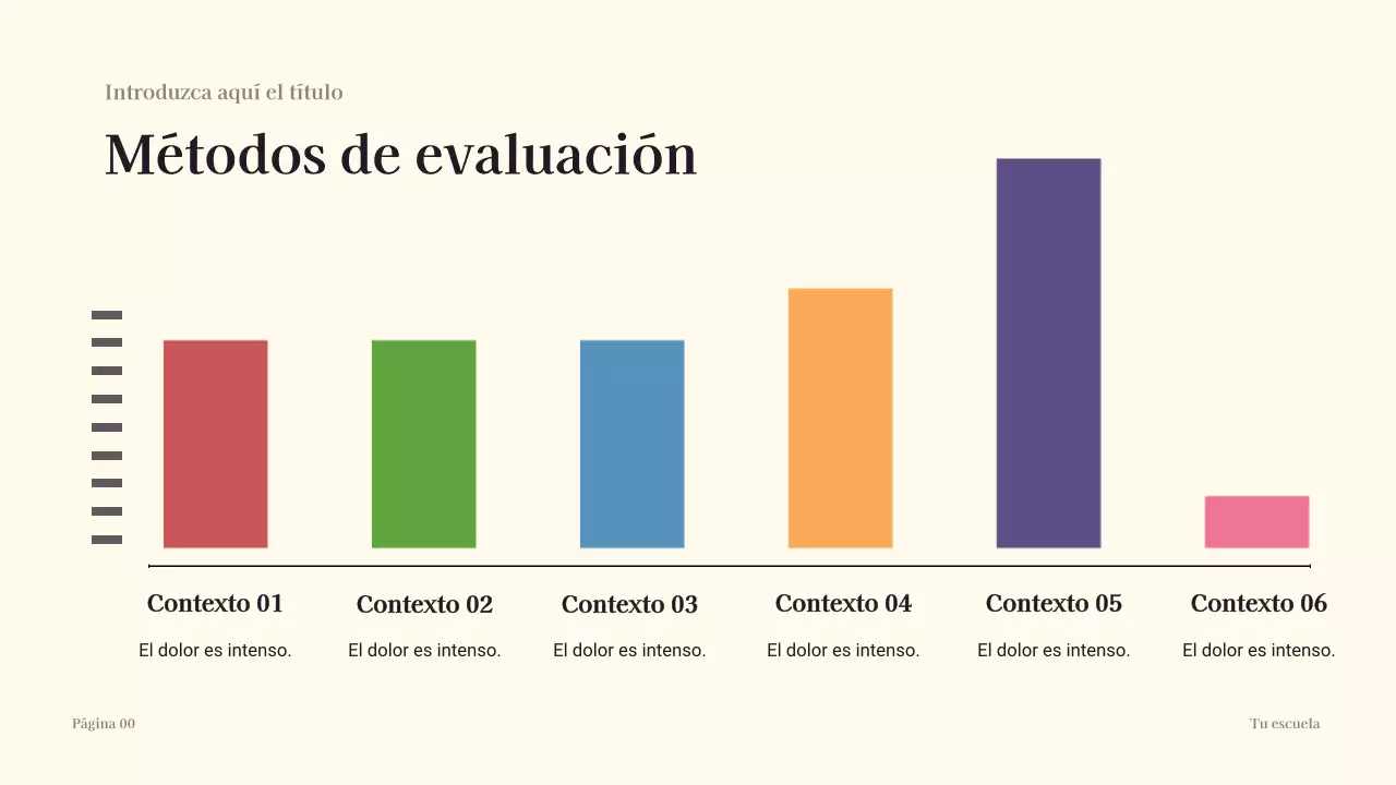 Presentación del diseño del resumen del año escolar