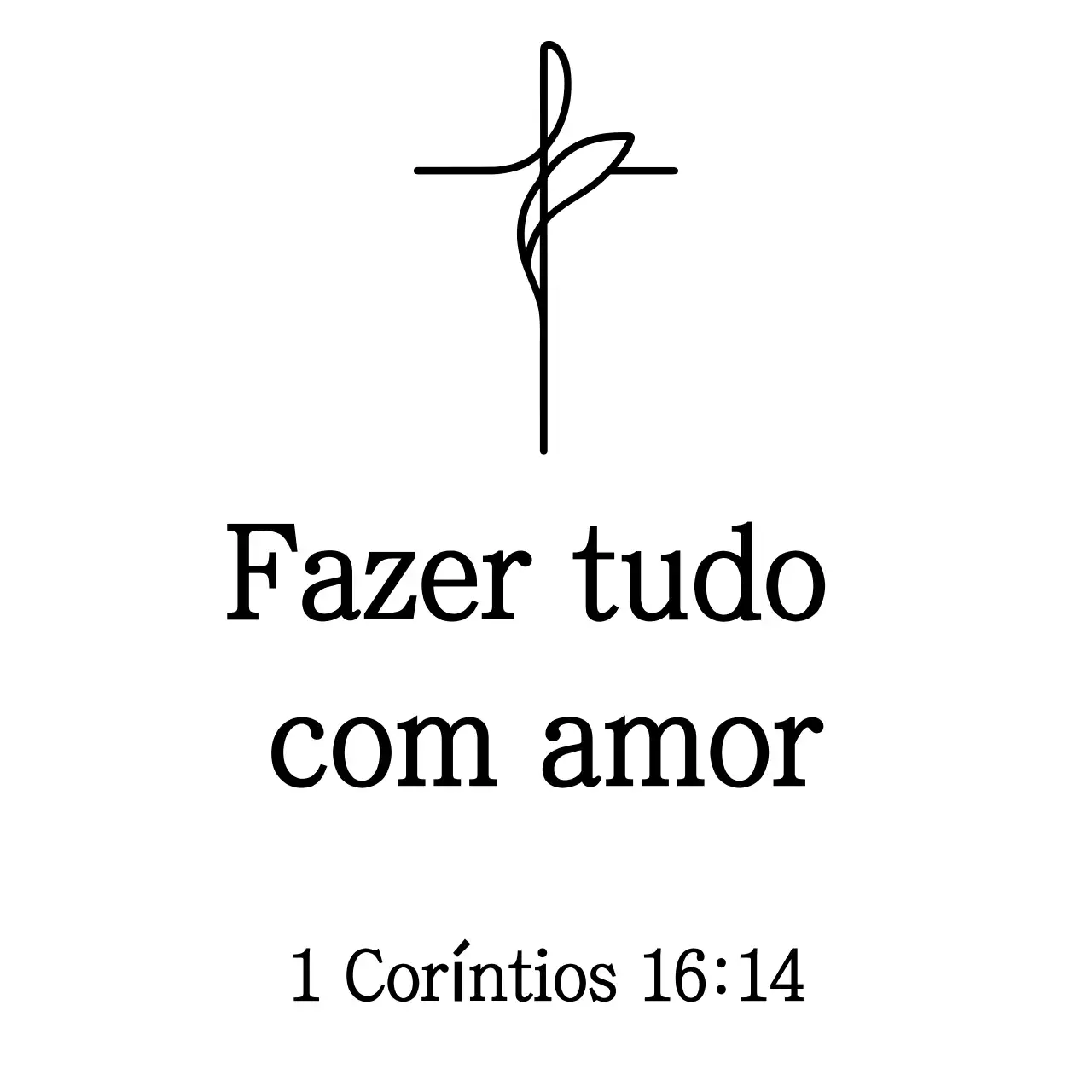 Portfólio religioso preto simples