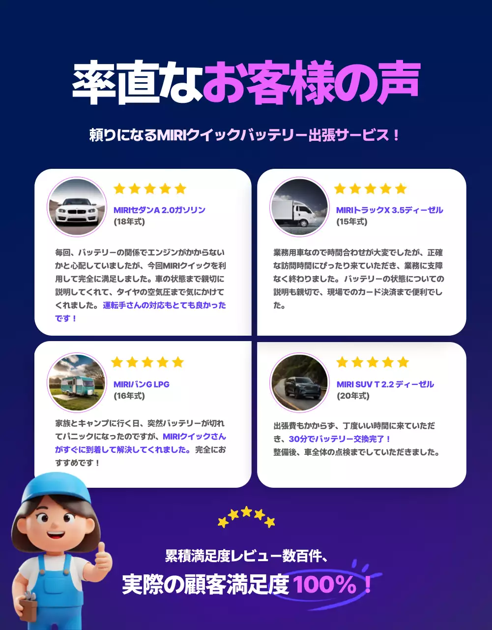 紫 モダン サービス ポスター