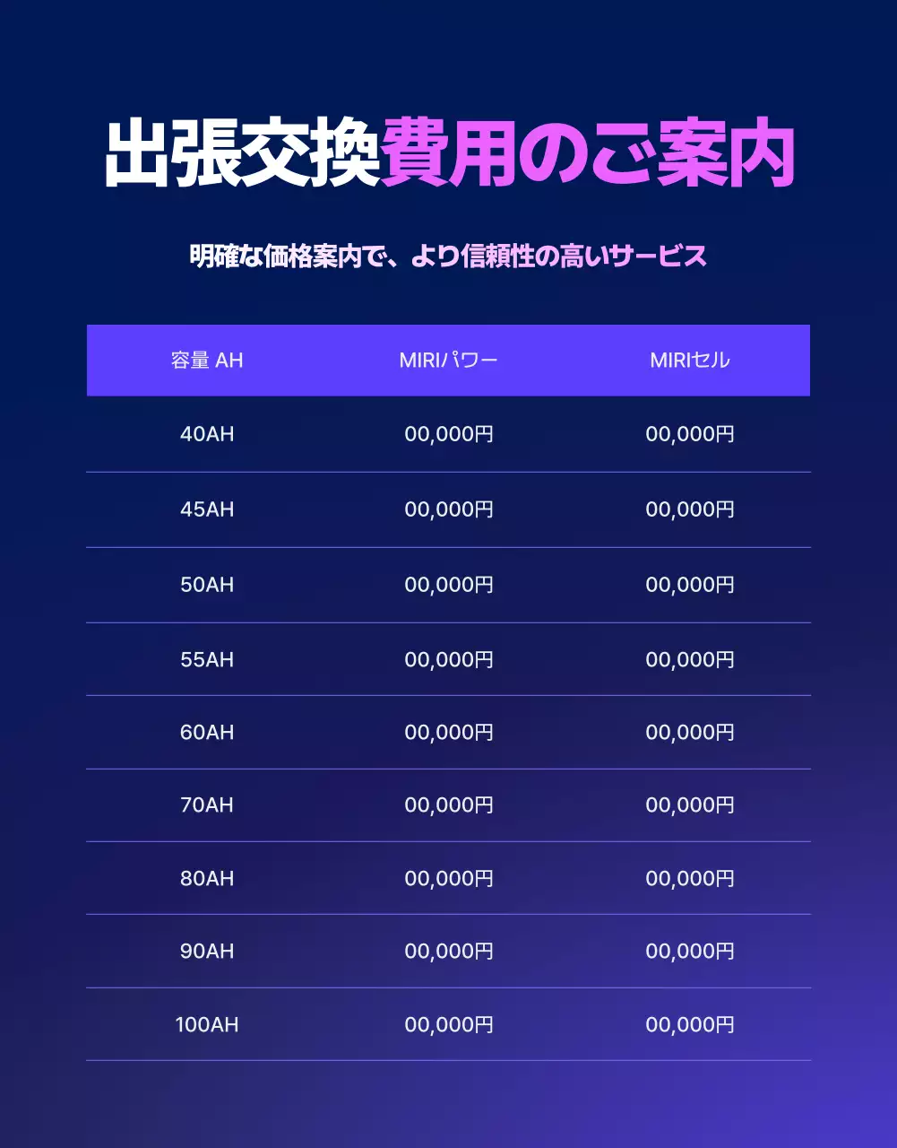 紫 モダン サービス ポスター