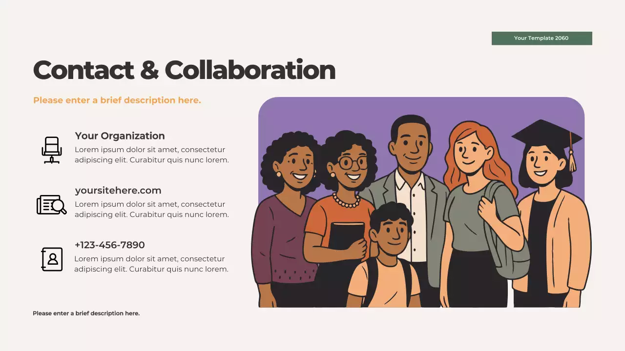 Orange Illustrated Family Values Presentation